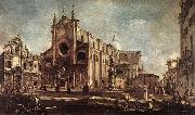 GUARDI, Francesco Campo Santi Giovanni e Paolo fh oil painting artist